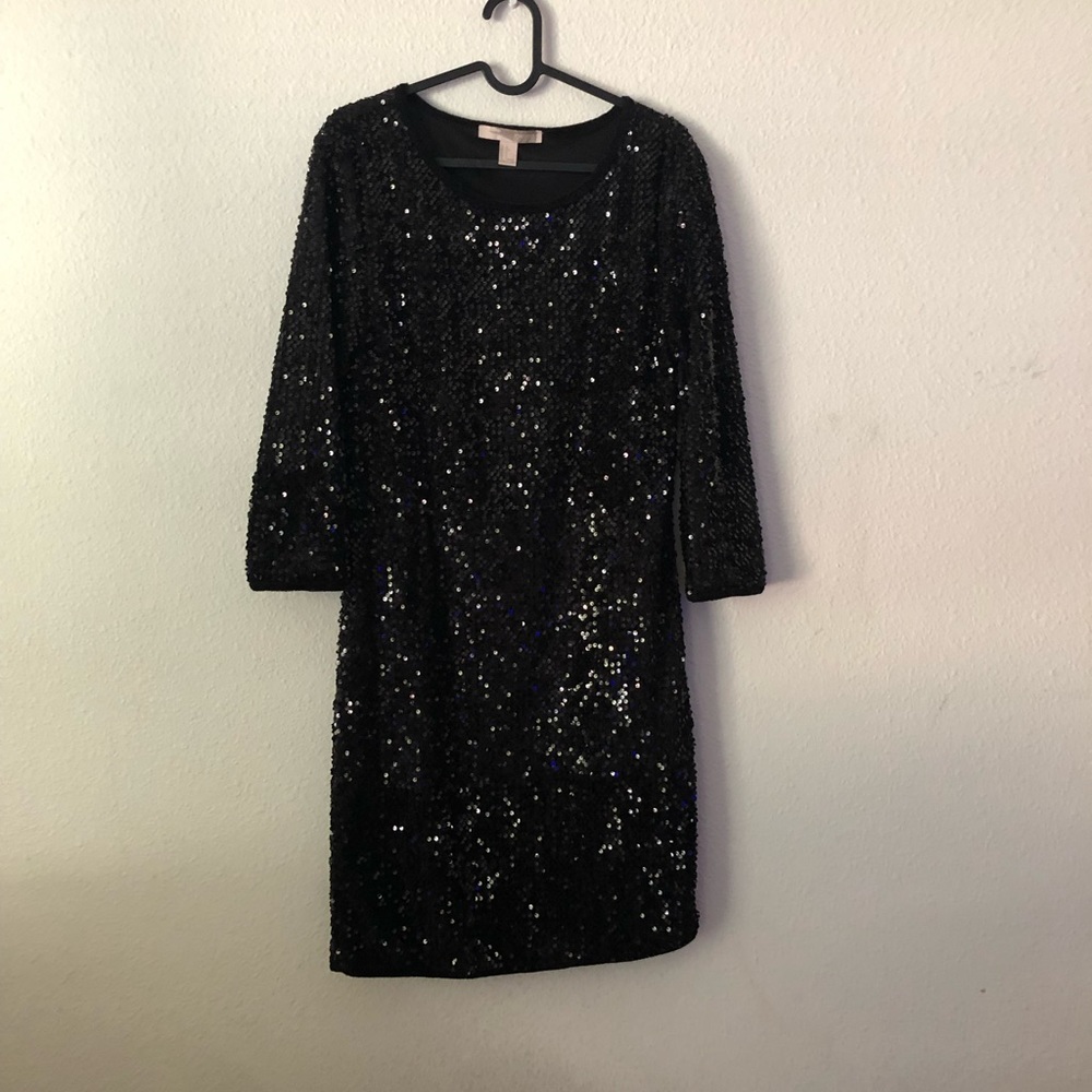 Black Sequined Dress